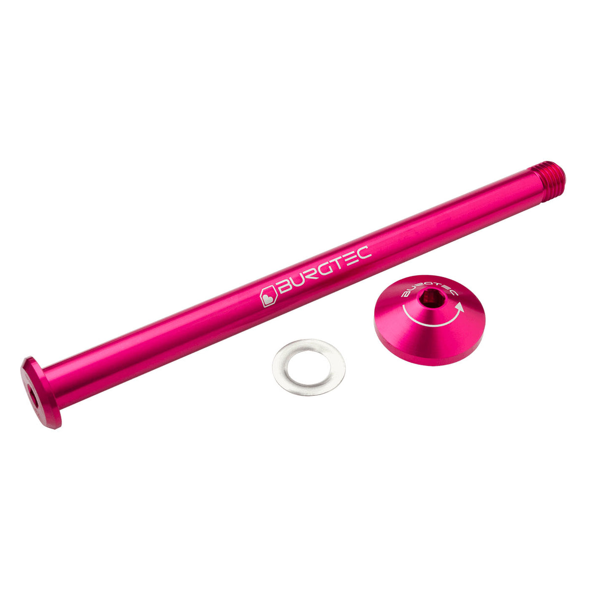 Burgtec Yeti Boost Rear Axle 12x170mm Toxic Barbie Pink