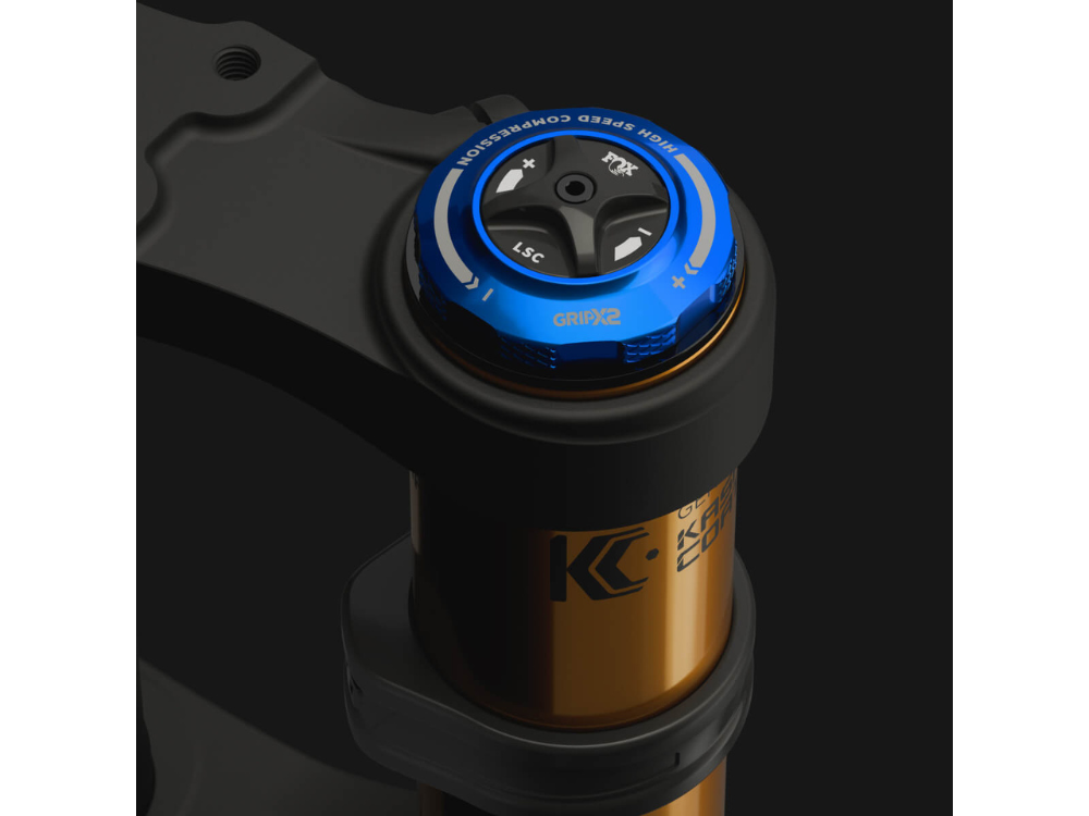 2027 Fox 40 Factory - Kashima - 27.5" - Shiny Black - GRIP X2 - 203mm