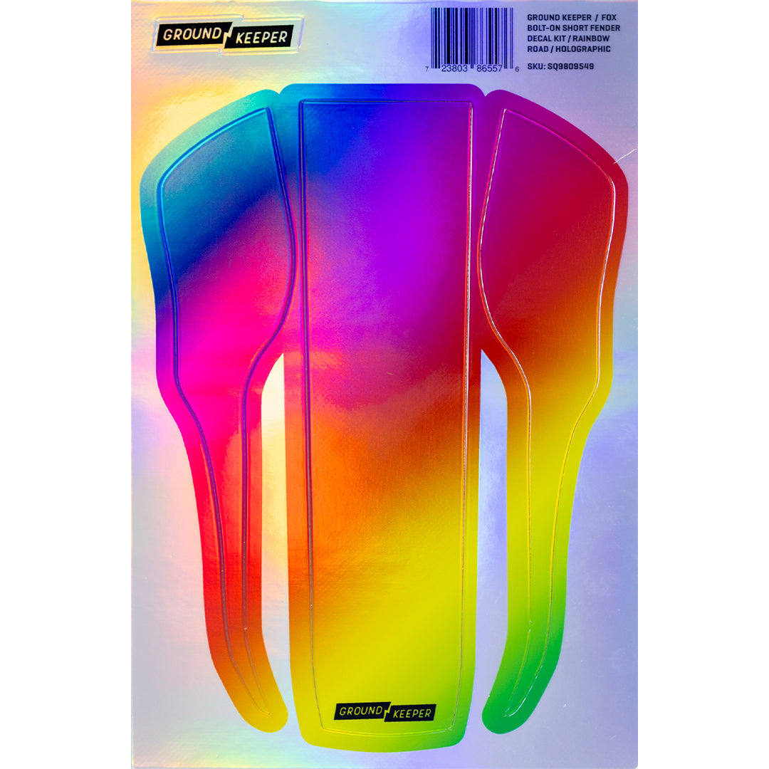 Metallic Fox 36/38 Bolt-On Short Fender Decal Kit