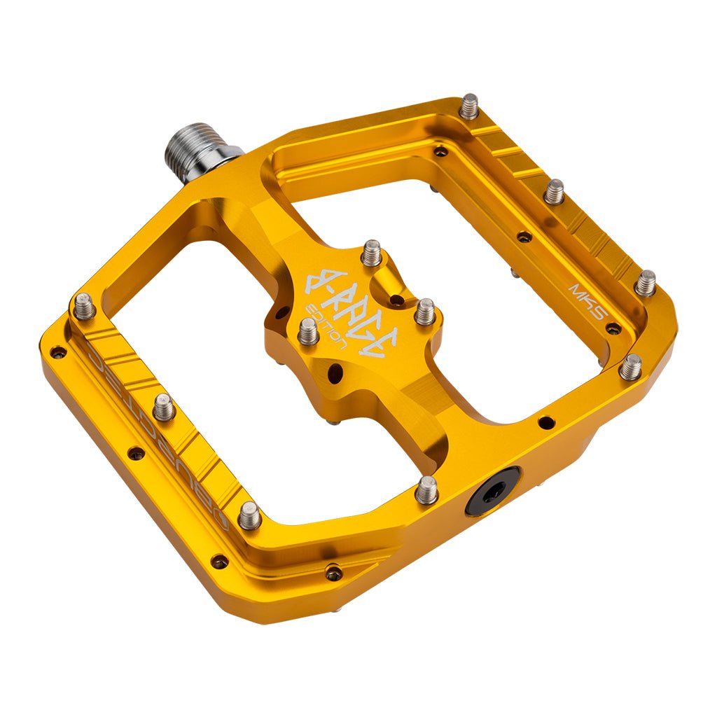Burgtec Penthouse Flat MK5 B - Rage Edition Pedals - Gold - The Lost Co. - Burgtec - 1708 - 724901934676 -