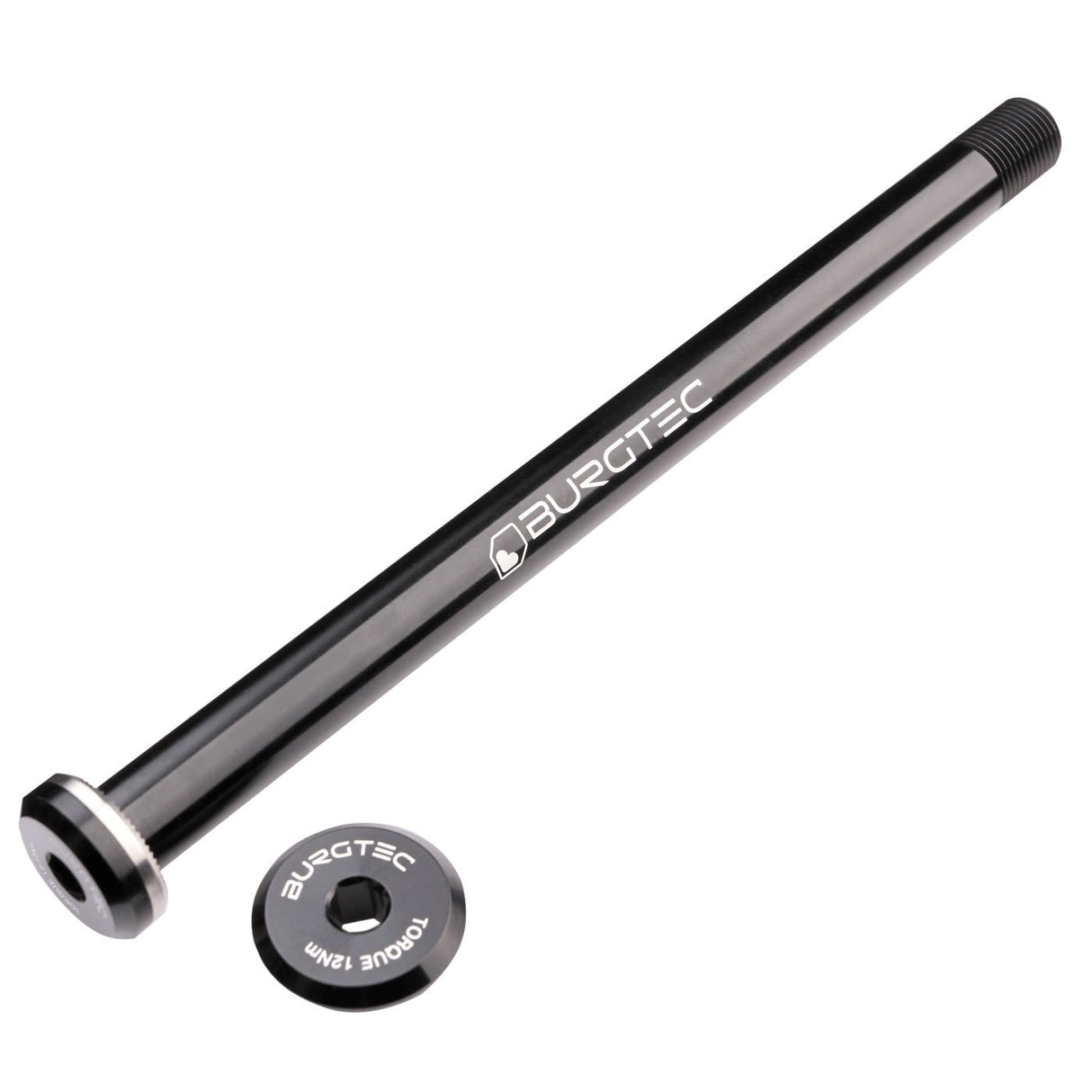 Burgtec Santa Cruz Rear Axle 12x168.5mm - Burgtec Black - The Lost Co. - Burgtec - 9451 - 712885686551 -