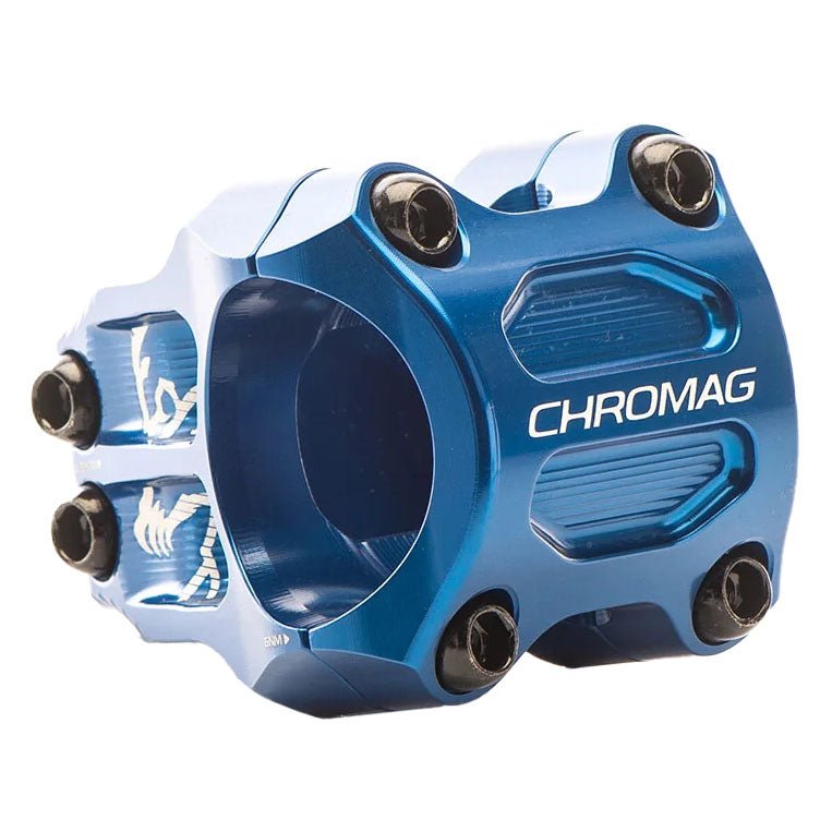 Chromag RIZA Stem (31.8) 0d x 45mm - Blue - The Lost Co. - Chromag - 100-019-006 - 826974040237 -