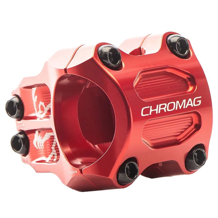 Chromag RIZA Stem (35) 0d x 32mm - Red - The Lost Co. - Chromag - 100-020-013 - 826974040480 -