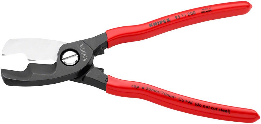 Knipex Cable Shears with Twin Cutting Edge - 8" - The Lost Co. - Knipex - 95 11 200 SBA - 843221000332 -