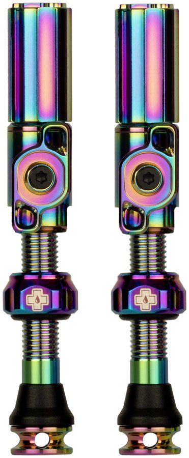 Muc - Off Big Bore Hyrid Tubeless Valve Stems - Medium 35mm - Iridescent - The Lost Co. - Muc - Off - 21147 - 5037835220155 -