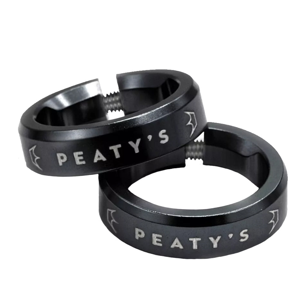 Peaty's Monarch Grip Lockrings - Pair - Black - The Lost Co. - Peaty's - PGM - LCK - RNG - BLK - 10 - 5060541588141 -