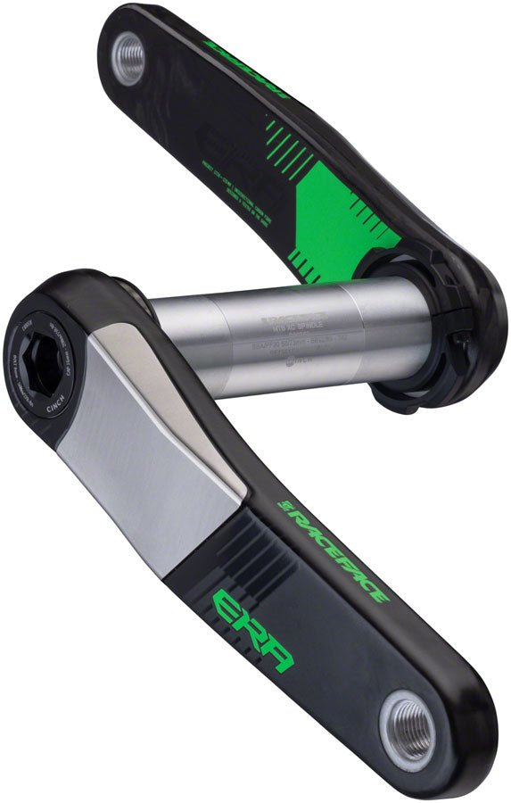 RaceFace ERA Carbon Crankset - 170mm Length - CINCH Interface - 136mm Spindle - Green - The Lost Co. - Race Face - CK23ERA136ARM170P802 - 821973462301 -