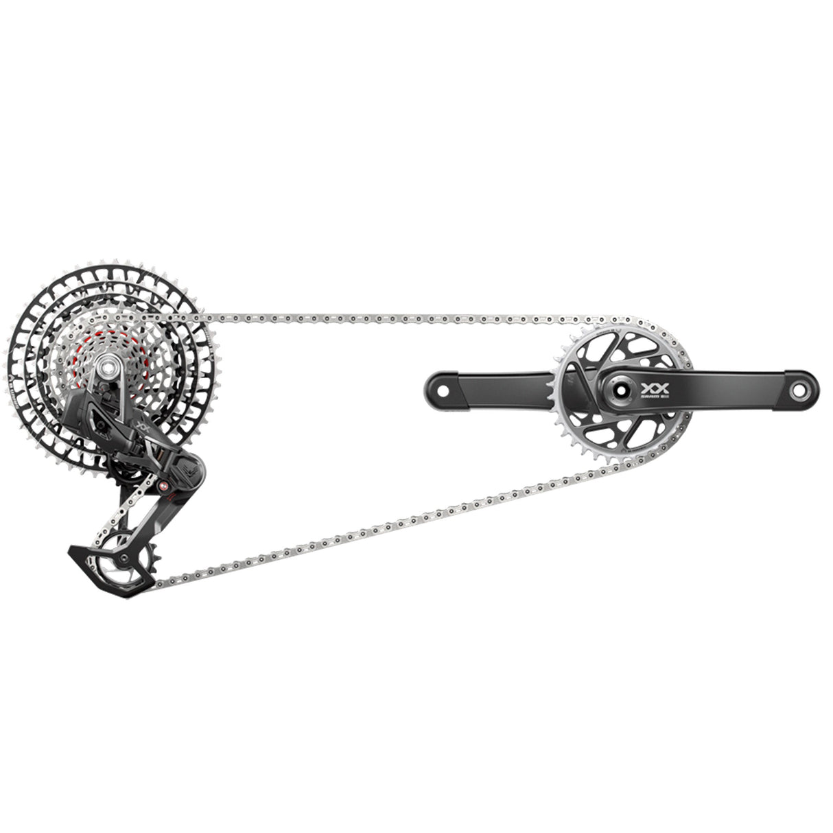 SRAM XX SL T-Type AXS Groupset - 165mm - D2 - The Lost Co. - SRAM - 00.7918.411.002 - 710845928734 -
