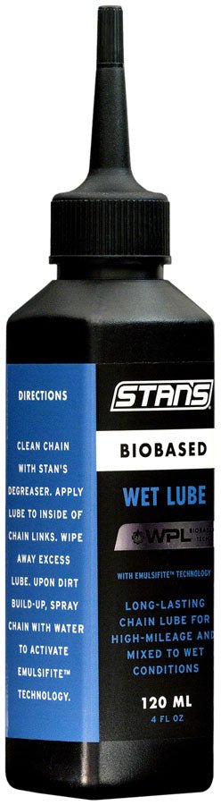 Stans Biobased Wet Chain Lube 120ml - The Lost Co. - Stans No Tubes - LC0001 - 847746066095 -