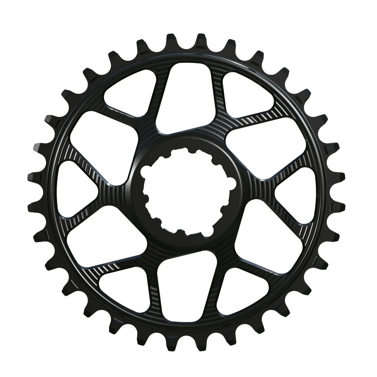 Works Components Round Chainring - 30T - SRAM 3 - Bolt - The Lost Co. - Works Components - WCSGXPB-R-30-BLACK - 5060894514552 -