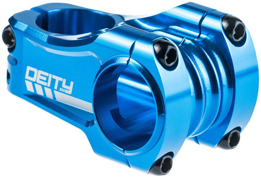 DEITY Copperhead Stem - 50mm 35 Clamp +/-0 1 1/8" Aluminum Blue - The Lost Co. - Deity - SM9430 - 817180024005 - -