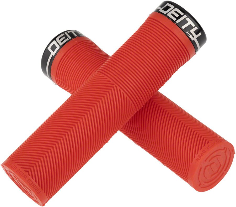 DEITY Knuckleduster Grips - Red Lock-On - The Lost Co. - Deity - HT7902 - 817180021738 - -