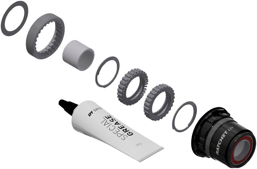 DT Swiss Ratchet LN Freehub Body Upgrade Kit - Aluminum Body - SRAM XD - 36T - The Lost Co. - DT Swiss - B-DT0266 - 7613052299112 - -