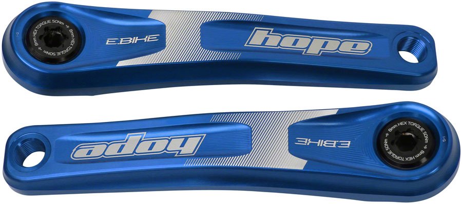 Hope Ebike Crank Arm Set - 165mm ISIS Standard Offset Blue - The Lost Co. - Hope - CK2357 - 5056033471947 - -