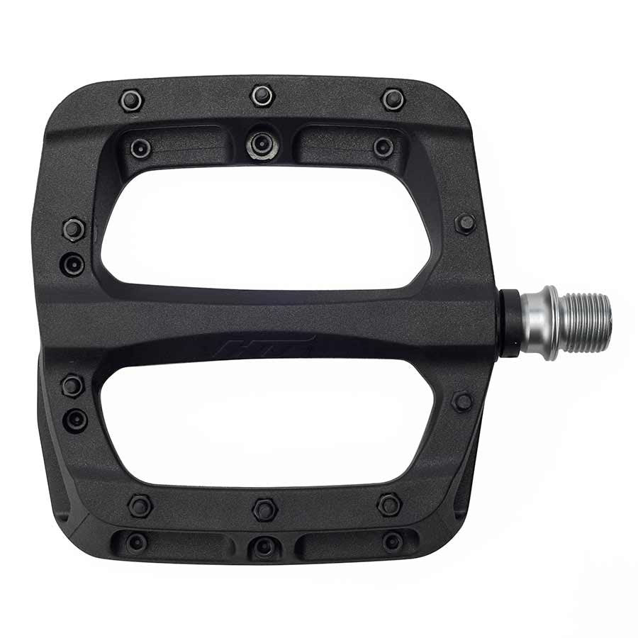 HT Components PA03A Nano P Platform Pedals Body: Nylon Spindle: Cr-Mo 9/16 Black Pair - The Lost Co. - HT Components - PD4930 - 4715872486635 - -