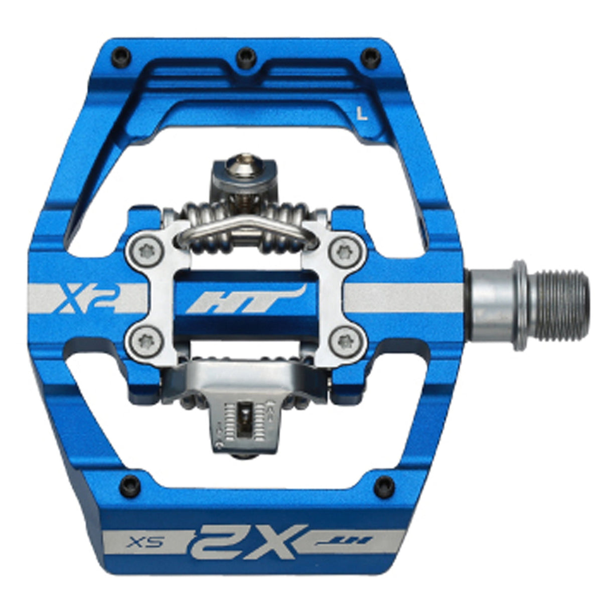 HT Pedals X2-SX Clipless Platform Pedals CrMo - Royal Blue - The Lost Co. - HT Components - B-HX2528 - 4711126206509 - -
