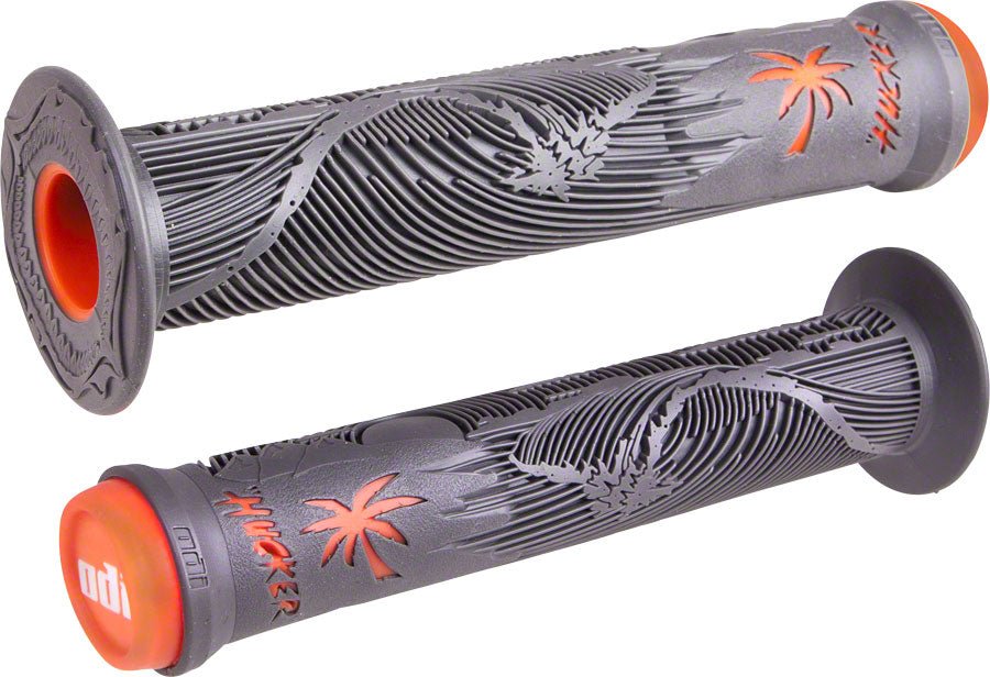 ODI Hucker Grips - Graphite/Orange Flange - The Lost Co. - ODI - HT9452 - 711484190681 - -