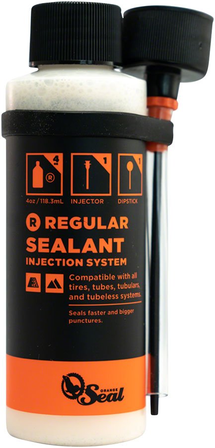 Orange Seal Tubeless Tire Sealant with Twist Lock Applicator - 4oz - The Lost Co. - Orange Seal - J63933 - 810026604003 - -