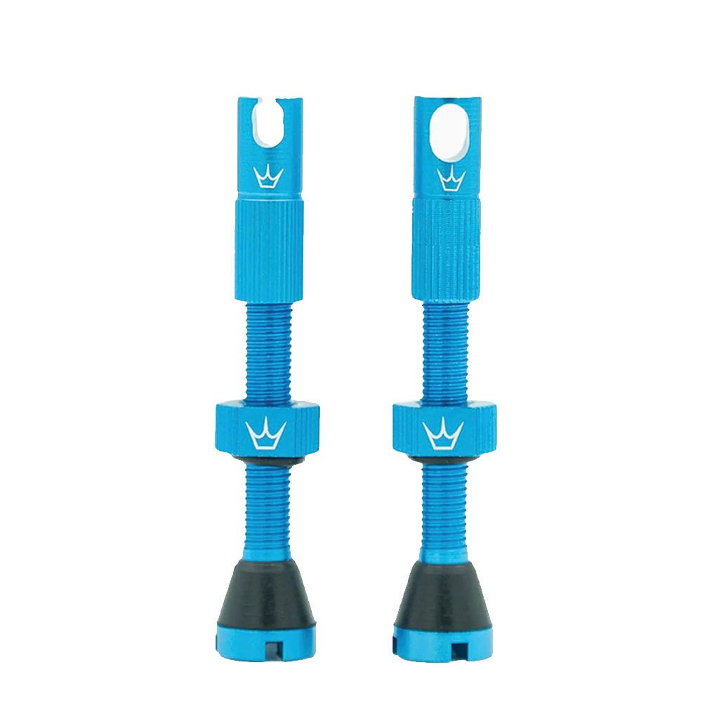 Peatys Alloy Presta Valve Stem Pair - 60mm - Turquoise - The Lost Co. - Peaty's - B-YE2610 - 5060541582460 - -