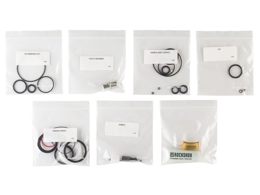 RockShox 200 Hour/1 Year Service Kit, DELUXE/DELUXE REMOTE A1-B2 (2017-2020)/DELUXE NUDE B1+ (2019+) - The Lost Co. - RockShox - 00.4318.037.001 - 710845848551 - Default Title -