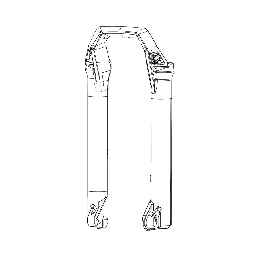 RockShox Lower Leg Assembly - ZEB A1 Ultimate - 27.5" - Gloss Black - The Lost Co. - RockShox - H942914-01 - 710845857997 - -