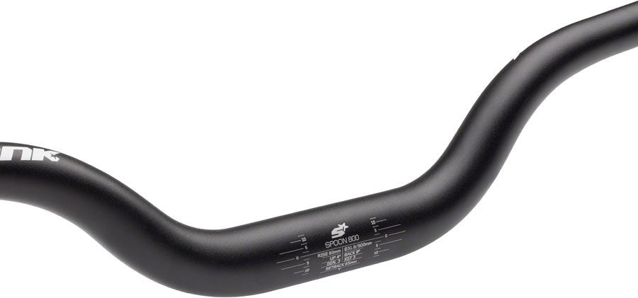 Spank Spoon 800 Handlebar - 31.8mm Clamp 800mm 60mm Rise Black - The Lost Co. - Spank - B-SP4330 - 4710155965913 - -