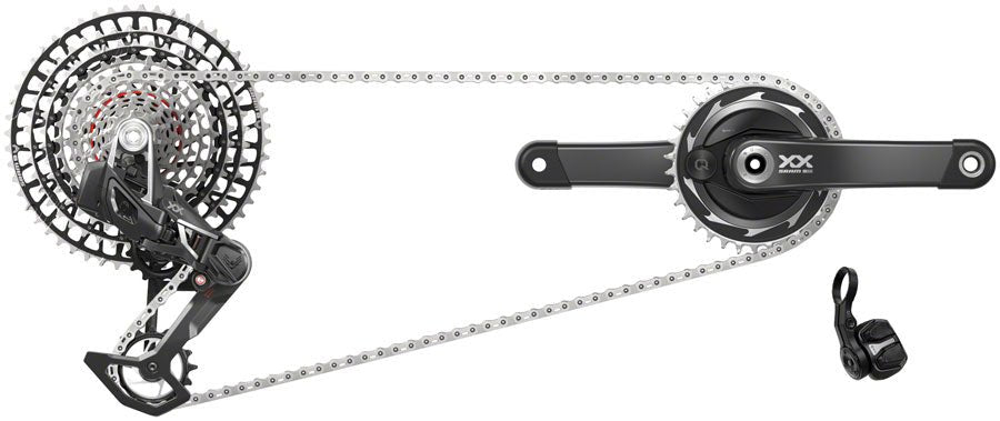SRAM XX SL T-Type Eagle Transmission Groupset w/ Power Meter - 175mm - The Lost Co. - SRAM - J250583 - 710845887543 - -