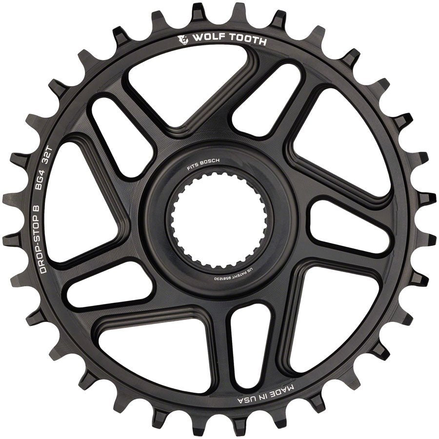 Wolf Tooth Bosch Gen 4 Direct Mount Chainring - Drop-Stop B - 34T - Black - The Lost Co. - Wolf Tooth - CR3625 - 810006808537 - -