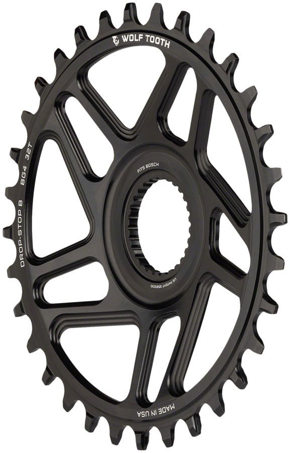 Wolf Tooth Bosch Gen 4 Direct Mount Chainring - Drop-Stop B - 34T - Black - The Lost Co. - Wolf Tooth - CR3625 - 810006808537 - -
