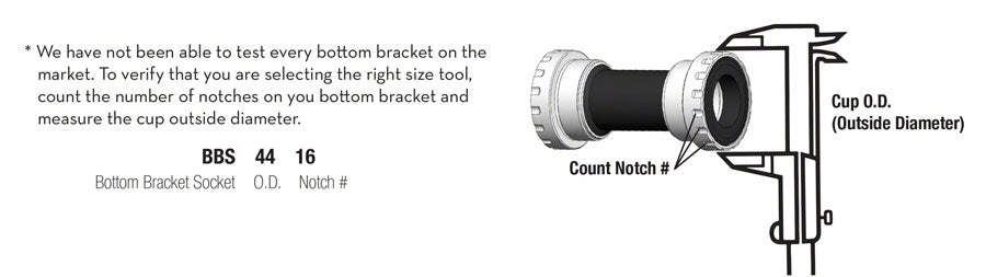 Wolf Tooth Bottom Bracket Tool - BBS5212 12 Notch 52mm - The Lost Co. - Wolf Tooth - TL9622 - 810006805574 - -