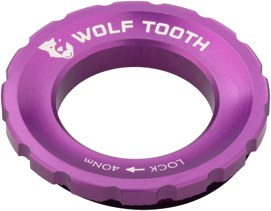 Wolf Tooth CenterLock Rotor Lockring - External Splined Ultraviolet Purple