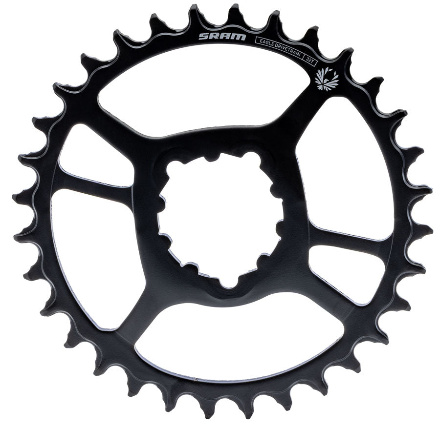 SRAM X-Sync 2 Eagle Direct Mount Chainring - 32t 12-Speed 3-Bolt Direct Mount 6mm Offset Steel BLK