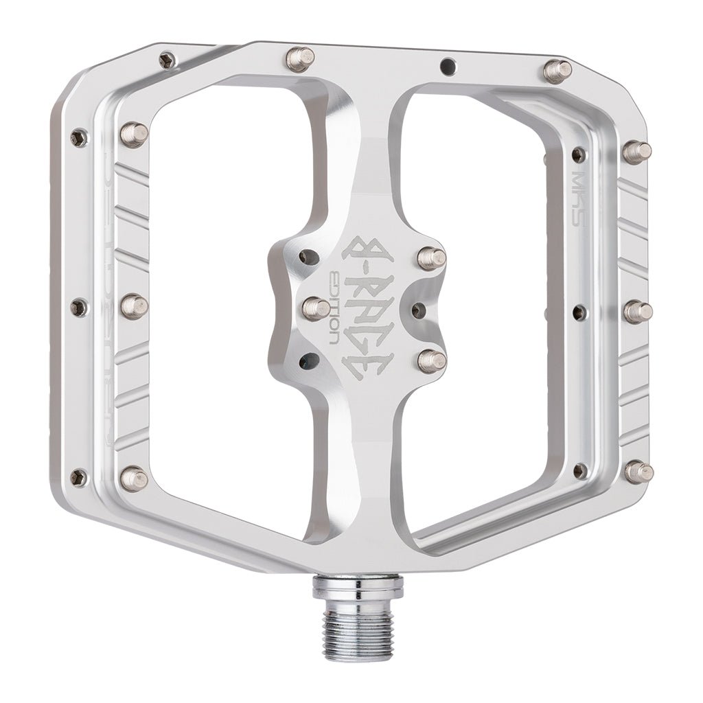 Burgtec Penthouse Flat MK5 B - Rage Edition Pedals - Silver - The Lost Co. - Burgtec - 1707 - 724901934669 - 