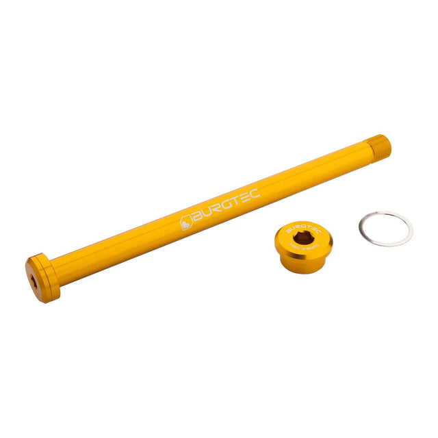 Burgtec Rocky Mountain 173mm Rear Axle - Burgtec Bullion Gold - The Lost Co. - Burgtec - 12218 - 724901936267 - 