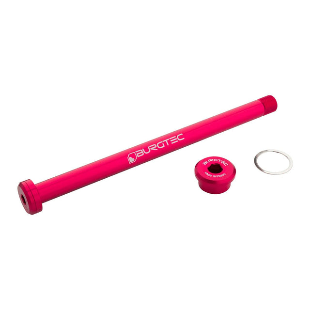 Burgtec Rocky Mountain 173mm Rear Axle - Toxic Barbie Pink - The Lost Co. - Burgtec - 12219 - 724901936274 - 