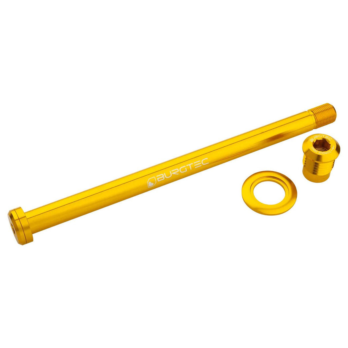 Burgtec Trek 184.5mm Rear Axle - Burgtec Bullion Gold - The Lost Co. - Burgtec - 10108 - 764283661340 - 