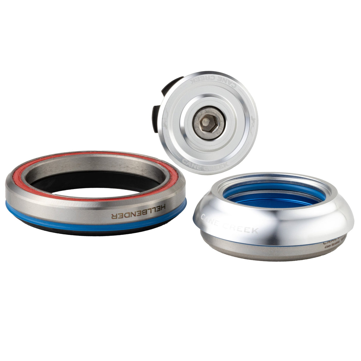 Cane Creek Hellbender 70-Series Headset - IS42/28.6|IS52/40 - Silver - The Lost Co. - Cane Creek - BAA1189S - 840226119564 - -