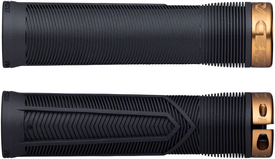 RaceFace Chester Grips - Lock-On Black/Kashmoney Gold 34mm