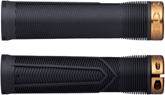 RaceFace Chester Grips - Lock-On Black/Kashmoney Gold 34mm