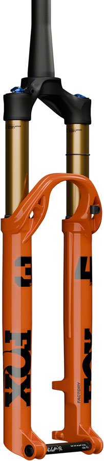 Fox 34 SL Factory Fork - 29" - 120mm - 15x110 - Kabolt SL - 44mm Offset - GRIP SL w/ Push - Lock - Shiny Orange - The Lost Co. - Fox Racing Shox - 910 - 21 - 366 - 821973504179 - 
