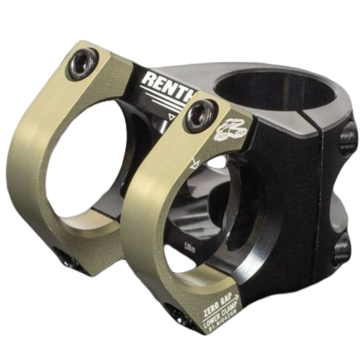 Renthal V2 Apex Stem (31.8) 40mm Black/Gold - The Lost Co. - Renthal - STM124-02-005-01 - 765442165273 - 