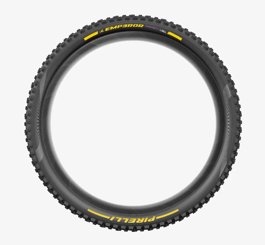 Pirelli Scorpion Emperor Tire - 27.5x2.4 - DHWall+ - SuperSoft - Black/Yellow