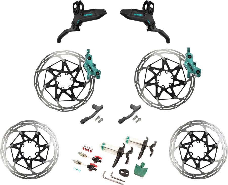 SRAM Motive Ultimate Brake - Expert Kit - Teal Splatter - The Lost Co. - SRAM - 00.5018.246.002 - 710845917479 - 