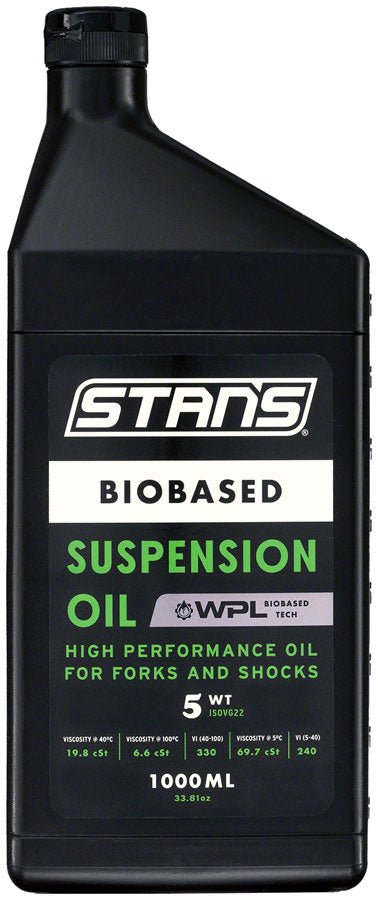 Stans Biobased Suspension Oil - 5WT 1L - The Lost Co. - Stans No Tubes - LC0010 - 847746066187 - 