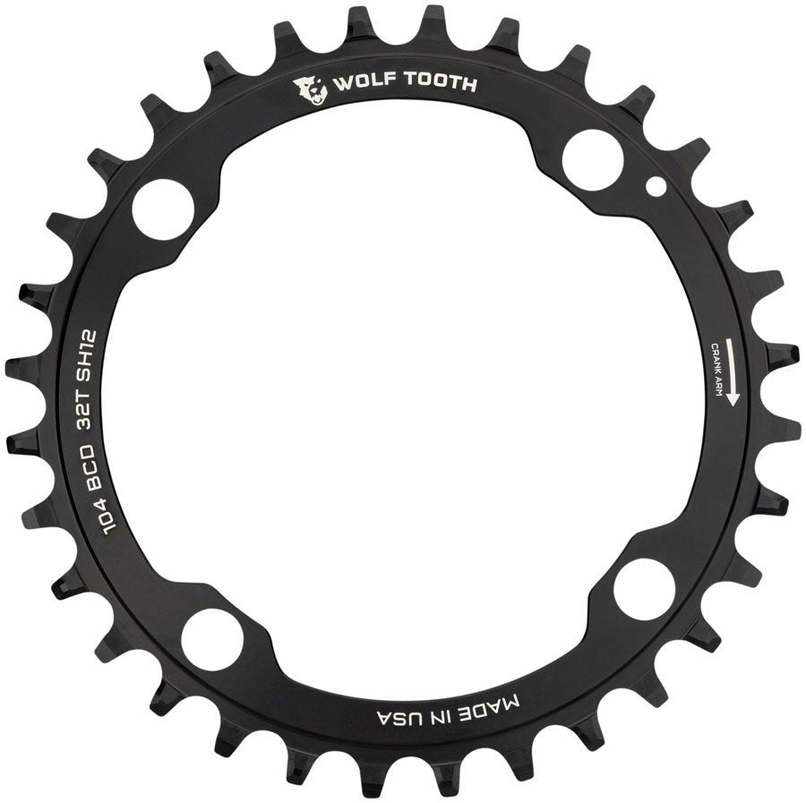Wolf Tooth 104 BCD Chainring - 36t - Drop - Stop ST - The Lost Co. - Wolf Tooth - 10436-SH12 - 810006801088 - 