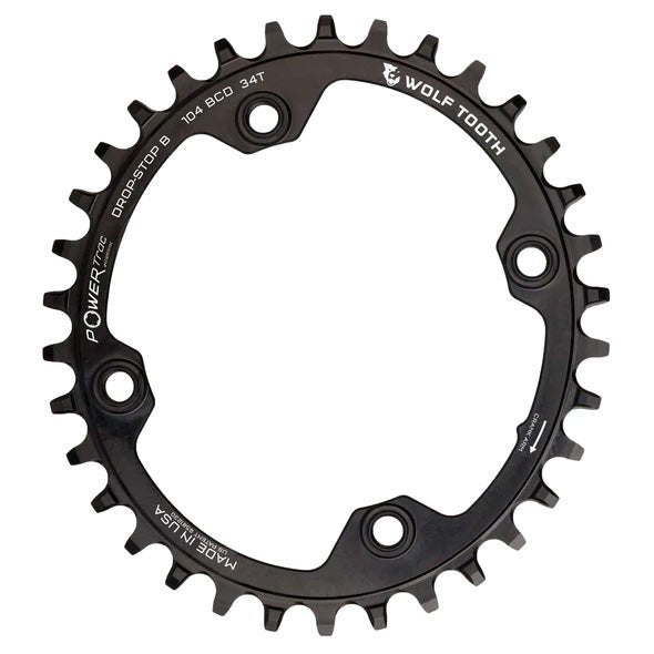 Wolf Tooth Components Elliptical 104BCD Chainring - 32T - DropStop B - The Lost Co. - Wolf Tooth - OVAL10432-B - 810006808155 - 