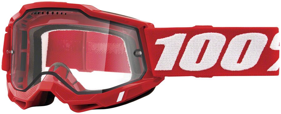 100% Accuri 2 Enduro MTB Goggles - Neon Red/Clear - The Lost Co. - 100% - EW0167 - 196261000641 - -
