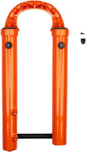 Load image into Gallery viewer, 2021 + Fox 38 Fork Lower Leg Assembly - 29&quot; - 180mm Max Travel - 15x110 QR Boost - Factory Shiny Orange - The Lost Co. - Fox Racing Shox - FK5951 - 821973396781 - -