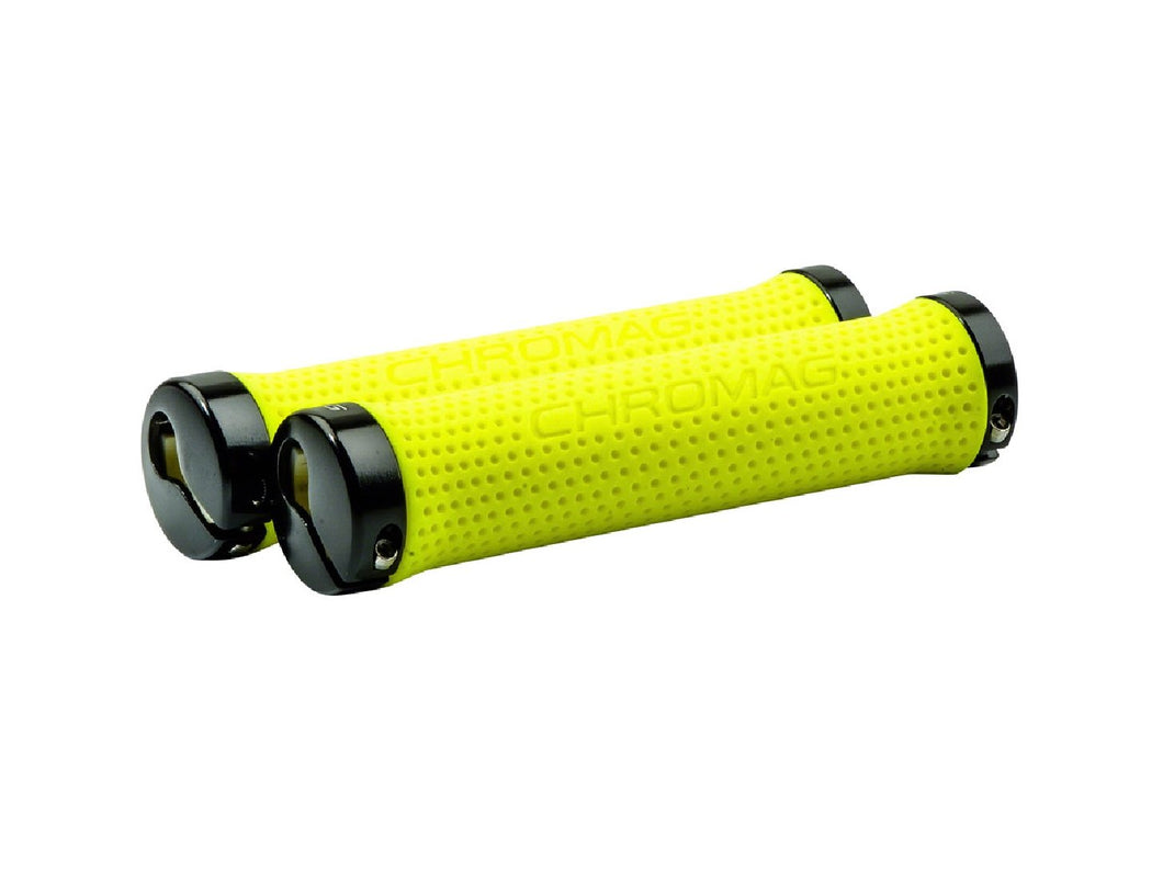 Chromag Basis Grips - The Lost Co. - Chromag - 170-003-26 - 826974003249 - Yellow -