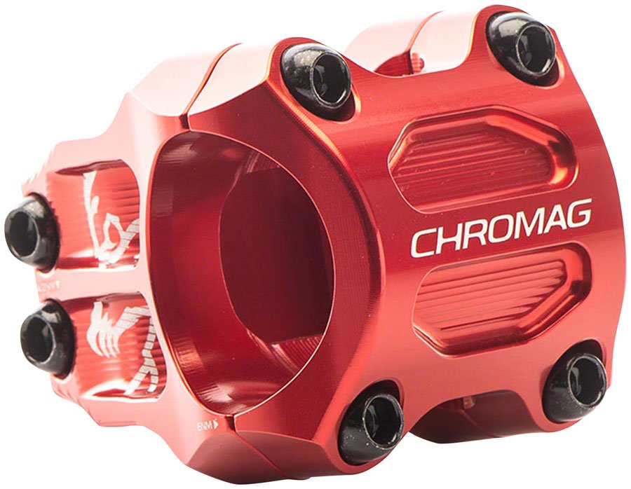 Chromag Riza Stem - 38mm 31.8mm Clamp +/-0 Red - The Lost Co. - Chromag - SM0794 - 826974040312 - -